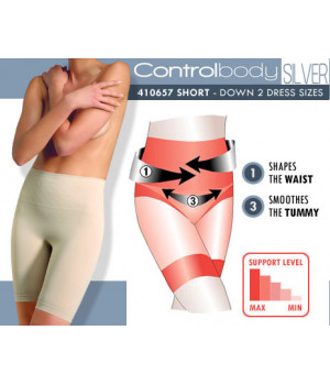 Боди косет корректирующий Intimidea IM SHORT CONTROL BODY SILVER
